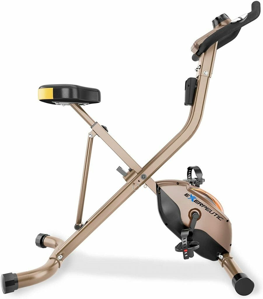 Exerpeutic Gold Heavy-Duty Foldable Bike for short persons 