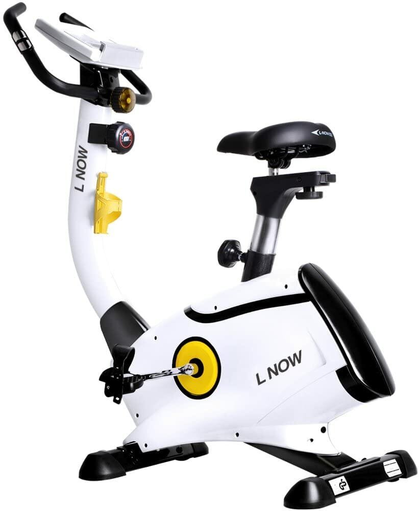 L NOW Upright Magnetic Exercise Bike